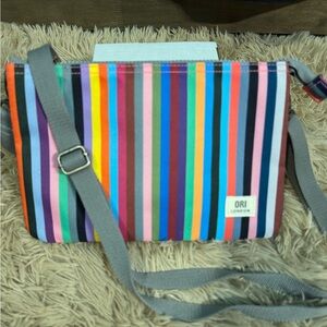 Orion London Vibrant Striped Crossbody Bag